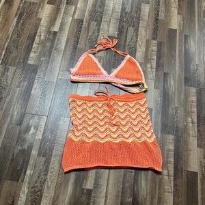 Orange Crochet Set
